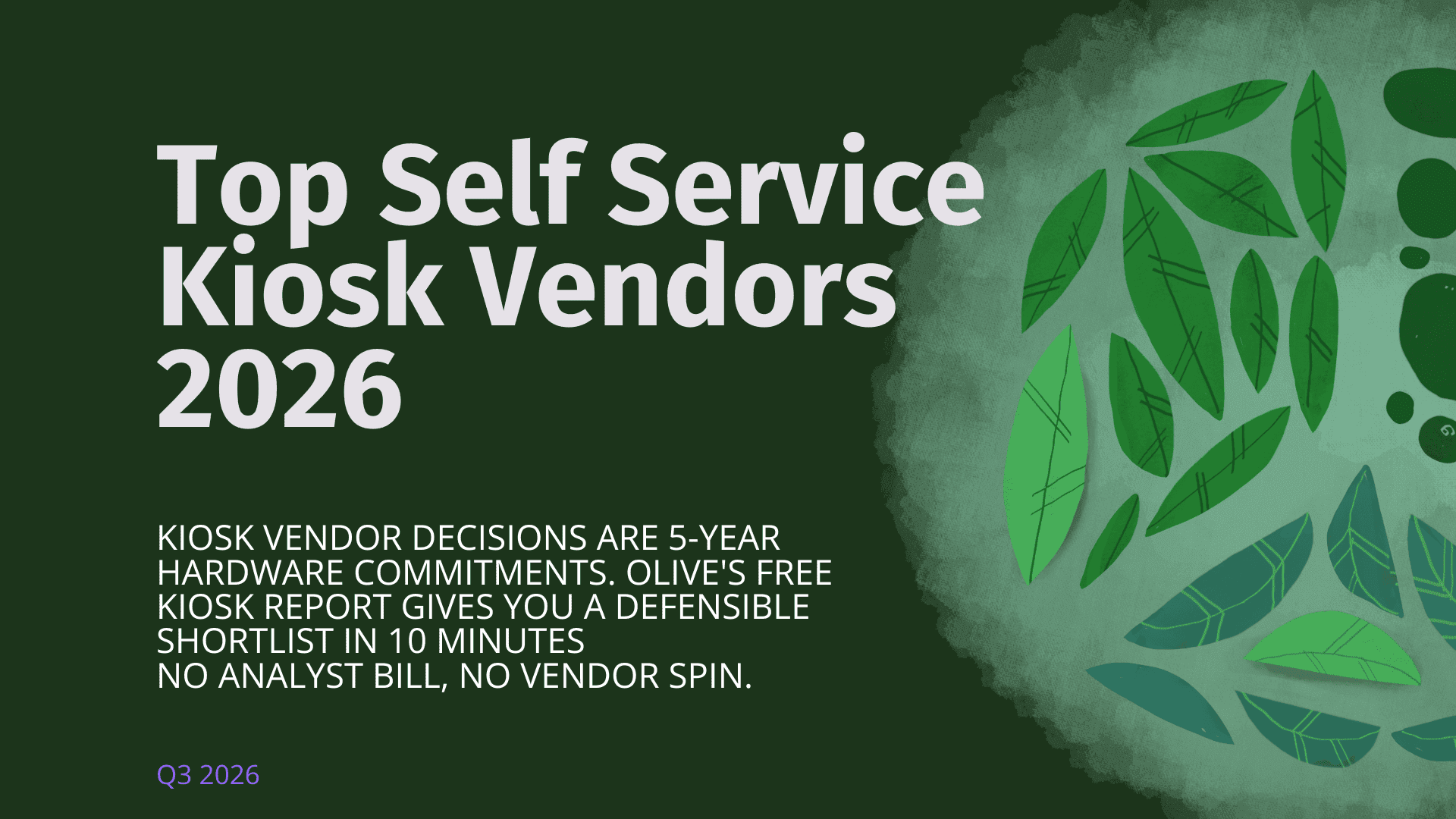 Cover image for Top Self Service Kiosk Vendor Rankings 2026