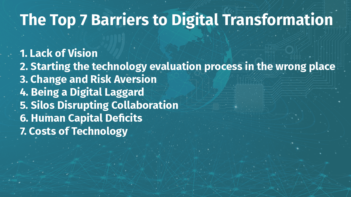 The top 7 barriers to digital transformation