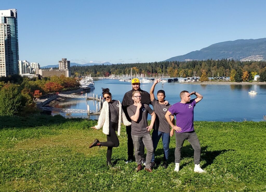 Olive team standing outside in Vancouver