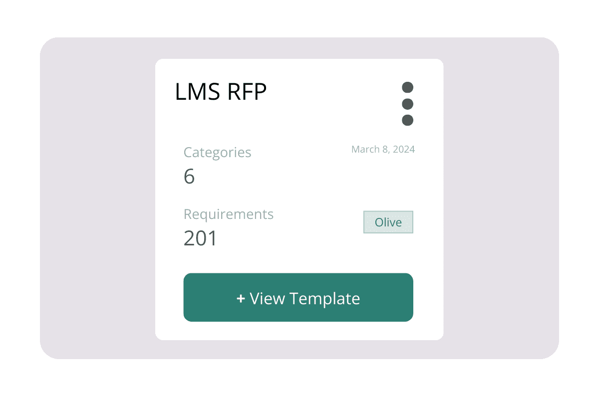 LMS RFP Template LMS RFP Template