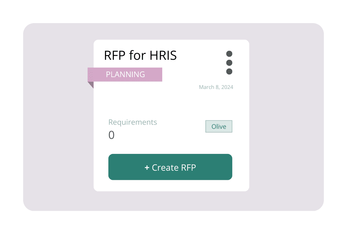HRIS RFP Template in Olive